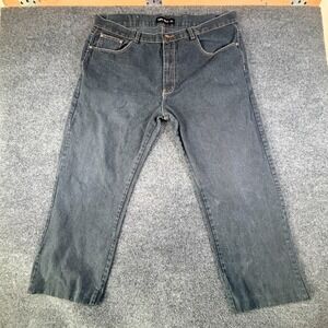 Tuff Gear Ankle Jeans Mens 42x27.5 Gray Logo Denim Cotton Mid Rise Straight READ